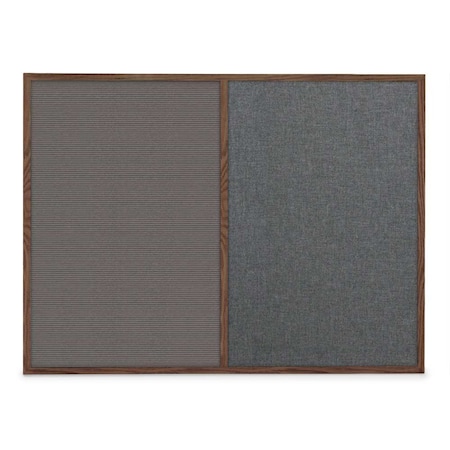 United Visual Products Slim Style Indoor Enclosed Radius Corkbo UVRDS48SB-BLACK-DBURGU